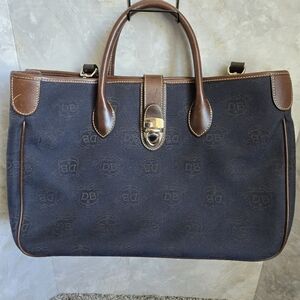 Dooney & Bourke Blue and Brown Leather Bag.